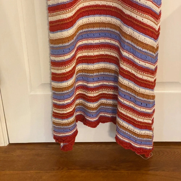 Lucca Fallon Crocheted striped Midi Dress With Ruffle Sleeves 33725 - Picture 8 of 13